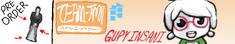 Fake advertisement for a Gupy Insani Nendoroid-like toy. There is also a fake Good Smile-like logo to the side, and the TMR logo next to it. Additionally, there is a sidebar advertising a cutout standee of Philip de Franco with a lot of arrows pointing to it, and the word PREORDER near it.